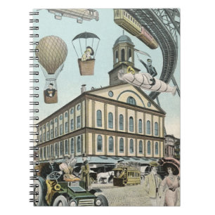 Vintage Science Fiction, Viktorianischer Dampfpunk Notizblock