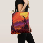 Vintage Science Fiction Vulkan Planet w Red Lava Tasche (Von Nahem)