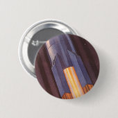 Vintage Science-Fiction-Weltraumschiff-Raketen Button (Vorne & Hinten)