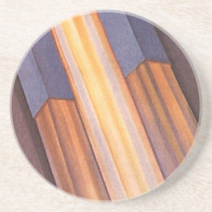 Vintage Science-Fiction-Weltraumschiff-Raketen Untersetzer