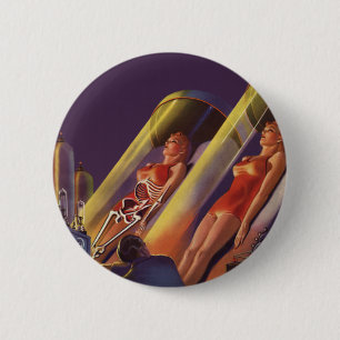 Vintage Science Fiction, Wissenschaftler von Sci F Button