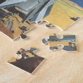 Vintage Science Fiction Wüstenplanet mit Raketen Puzzle (Seite)