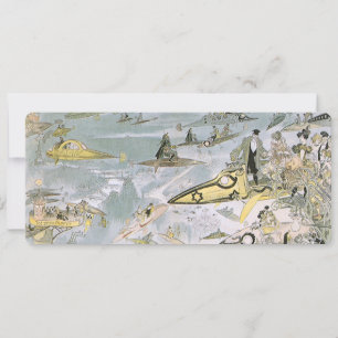 Vintage Science-Fiction-Zukunftsautos, Taxidienst