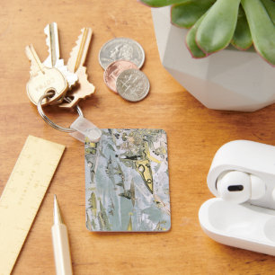 Vintage Science-Fiction-Zukunftsautos, Taxidroschk Schlüsselanhänger