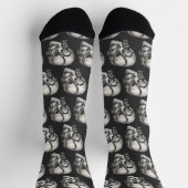 Vintage Science Human Anatomy, Antique Skull Socken (Oben)