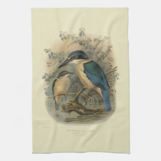 Vintage Science NZ Vögel - NZ Eisvogel Geschirrtuch