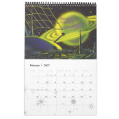 Vintage SciFi-Illustrationen, Retro-Science Fictio Kalender (Feb 2027)