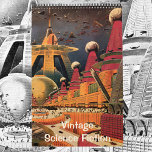 Vintage SciFi-Illustrationen, Retro-Science Fictio Kalender<br><div class="desc">Vintage Science Fiction 12 Monate Kalender mit Außerirdischen,  Raum,  futuristischen Transportmitteln und futuristischen Städten.</div>