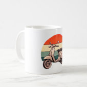 Vintage, Scooter, Roller, Mofa, Töffli, Retro Kaffeetasse (Vorderseite Links)