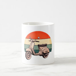 Vintage, Scooter, Roller, Mofa, Töffli, Retro Kaffeetasse