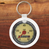 Vintage Scooter Speedometer Schlüsselanhänger (Vorderseite)