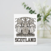 Vintage Scotland Postkarte (Stehend Vorderseite)