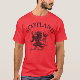 Vintage Scottish Lion Rampant Schottland-Flagge Ru T-Shirt