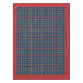 Vintage Scottish Plaid in red & blue Tischdecke (Vorderseite)