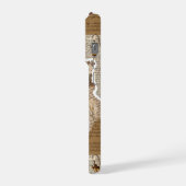 Vintage Scrapbook Collage Aesthetic phone case iPhone Hülle (Linke Seite)