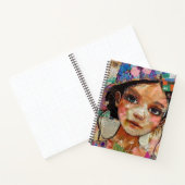 Vintage-Scrapbook-Collage-Gesicht (1) Notizblock (Innenseite)