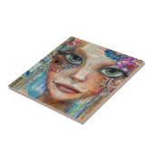 Vintage-Scrapbook-Collage-Gesicht (3) Fliese (Seite)