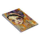 Vintage-Scrapbook-Collage-Gesicht (4) Notizblock (Rechte Seite)