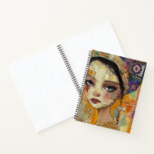 Vintage-Scrapbook-Collage-Gesicht (4) Notizblock (Innenseite)