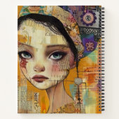 Vintage-Scrapbook-Collage-Gesicht (4) Notizblock (Rückseite)
