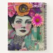 Vintage-Scrapbook-Collage-Gesicht (5) Notizblock (Rückseite)