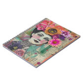 Vintage-Scrapbook-Collage-Gesicht (5) Notizblock (Linke Seite)