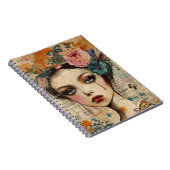 Vintage-Scrapbook-Collage-Gesicht (9) Notizblock (Rechte Seite)