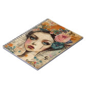 Vintage-Scrapbook-Collage-Gesicht (9) Notizblock (Linke Seite)