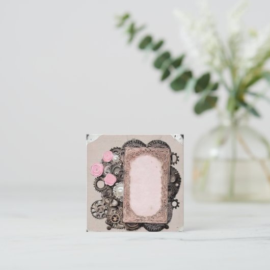 Vintage Scrapbook-Elemente Begleitkarte (Stehend Vorderseite)