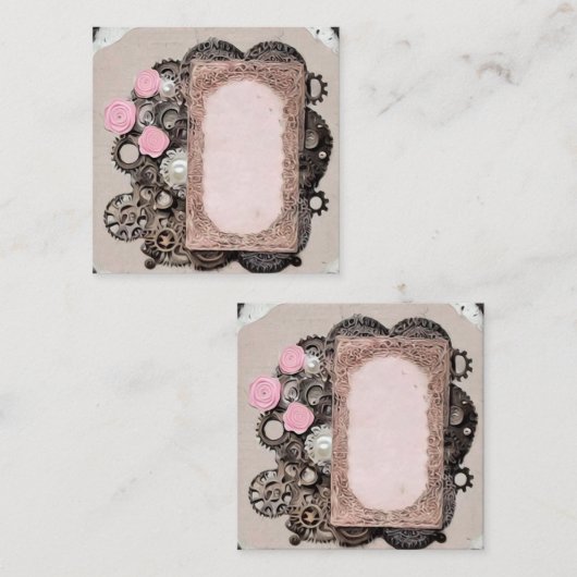 Vintage Scrapbook-Elemente Begleitkarte (Vorne/Hinten)