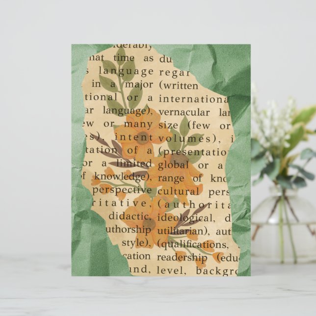 Vintage Scrapbook-Papiere (Stehend Vorderseite)