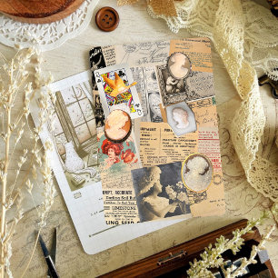 Vintage Scrapbook-Papiere