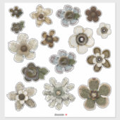 Vintage Scrapbook Stickers Vintag Ephemera Aufkleber (Blatt)