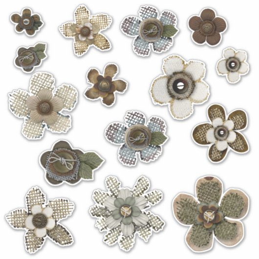 Vintage Scrapbook Stickers Vintag Ephemera Aufkleber (Vorderseite)