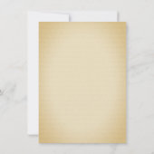 Vintage Scrapbook Style Wedding Rehearsal Dinner Einladung (Rückseite)