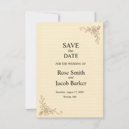 Vintage Scrapbook Style Wedding Save the Date Einladung