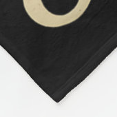 Vintage Script Echte Athleten spielen Fußball Gold Fleecedecke (Ecke)
