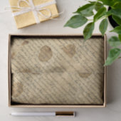 Vintage-Script-Handschrift-Decoupage-Collage Seidenpapier (Geschenk)
