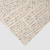 Vintage-Script-Handschrift-Decoupage-Collage Seidenpapier (Ausschnitt)