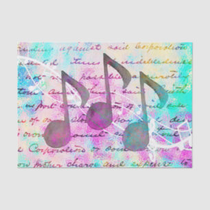 Vintage-Script-Musiknoten-Tissue-Papier Seidenpapier