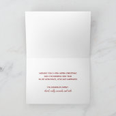 Vintage-Script Rejoice Weihnachten (Innenseite)