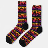 Vintage Scroll-Muster Crazy Socken (Linkes Detail)