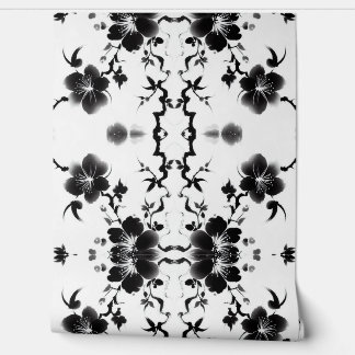 Vintage Scrollblüten Tapete