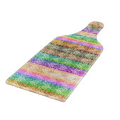 Vintage Scrolls (Regenbogen) Schneidebrett (Ecke)