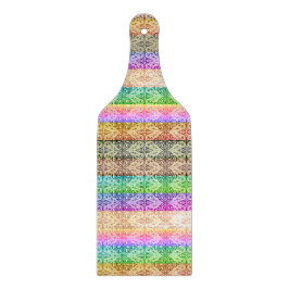 Vintage Scrolls (Regenbogen) Schneidebrett