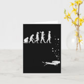 Vintage Scuba Diving Evolution Funny Diver Geschen Karte (Gelbe Blume)