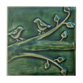 Vintage Sculptural Vögel nach Niederlassungen Fliese