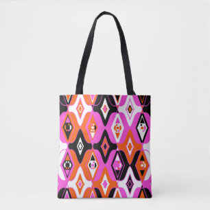 Vintage seamless ethnic pattern with Uzbek, Turkis Tasche