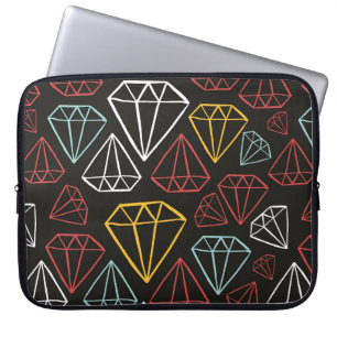 vintage seamless pattern, diamond design elements laptopschutzhülle