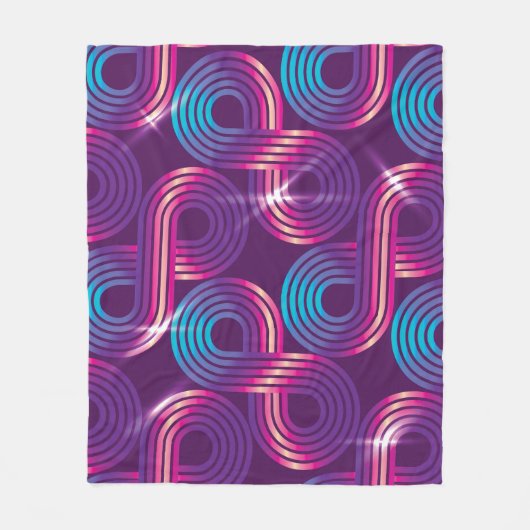 vintage seamless pattern. Regular geometric backgr Fleecedecke (Vorderseite)